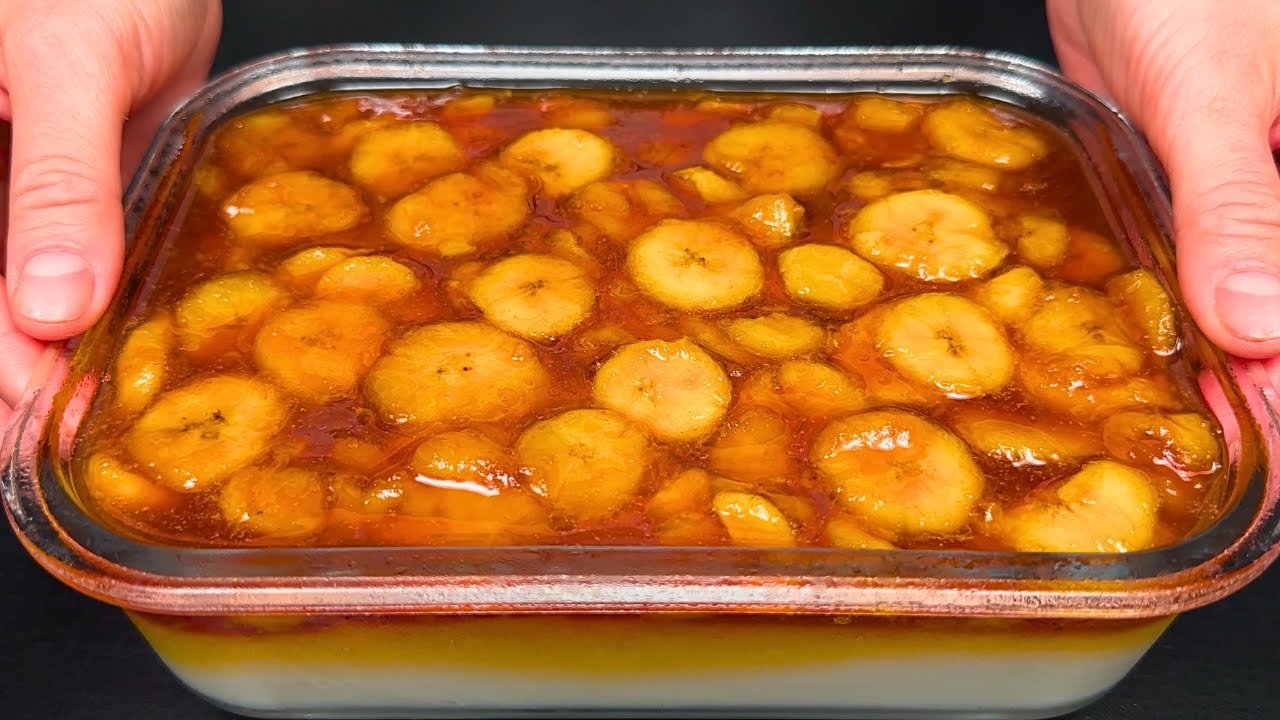 Только молоко и банан! Самый вкусный домашний десерт за 5 минут! без выпечки! деликатес