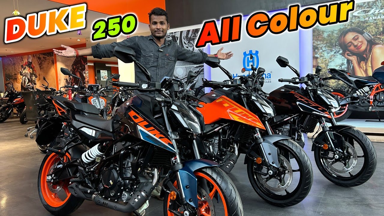2024 All New KTM Duke 250 All Colours Review With TFT Display | Duke 250 New Model 2025