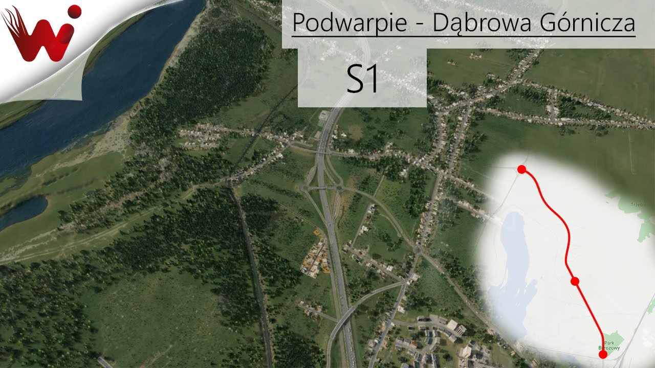 S1 Podwarpie - Dąbrowa Górnicza Wizualizacja