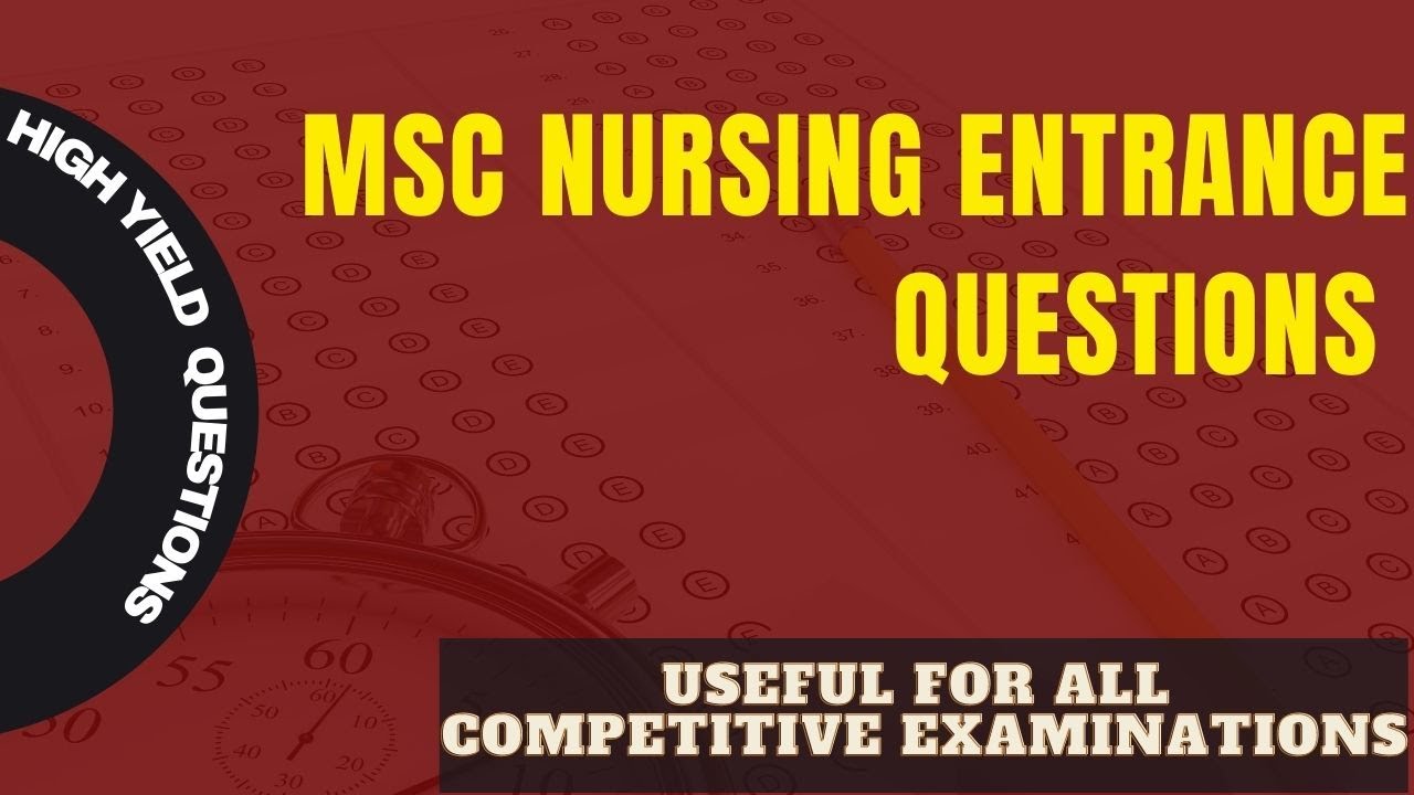 Вопросы и ответы для поступления на программу MSC Nursing / Высокопроизводительные вопросы для вс...