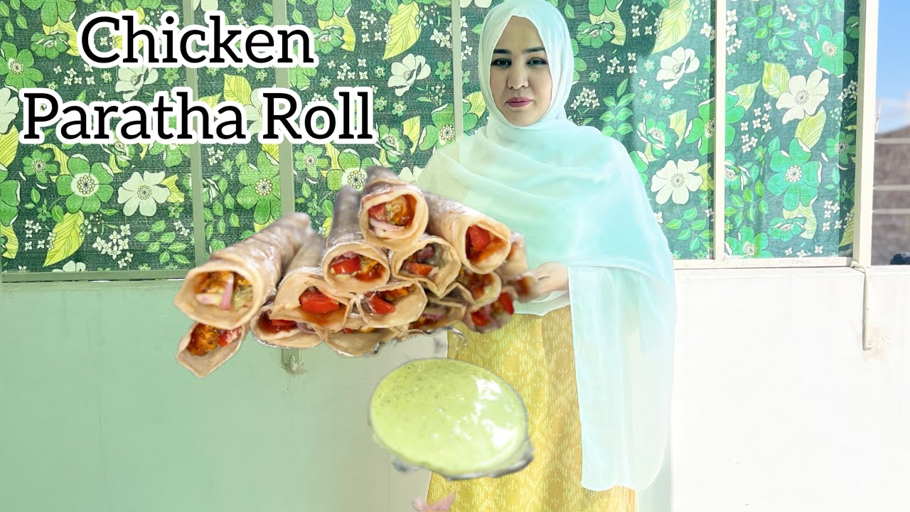 Chicken Paratha Roll 🤤Recipes By Mahruma Noor چکن پراٹها رول بنانے کا😋#rolls #recipe  #ymmmy#cooking