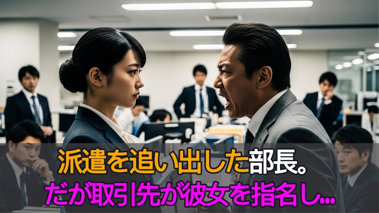 派遣を追い出した部長。だが取引先が彼女を指名し…