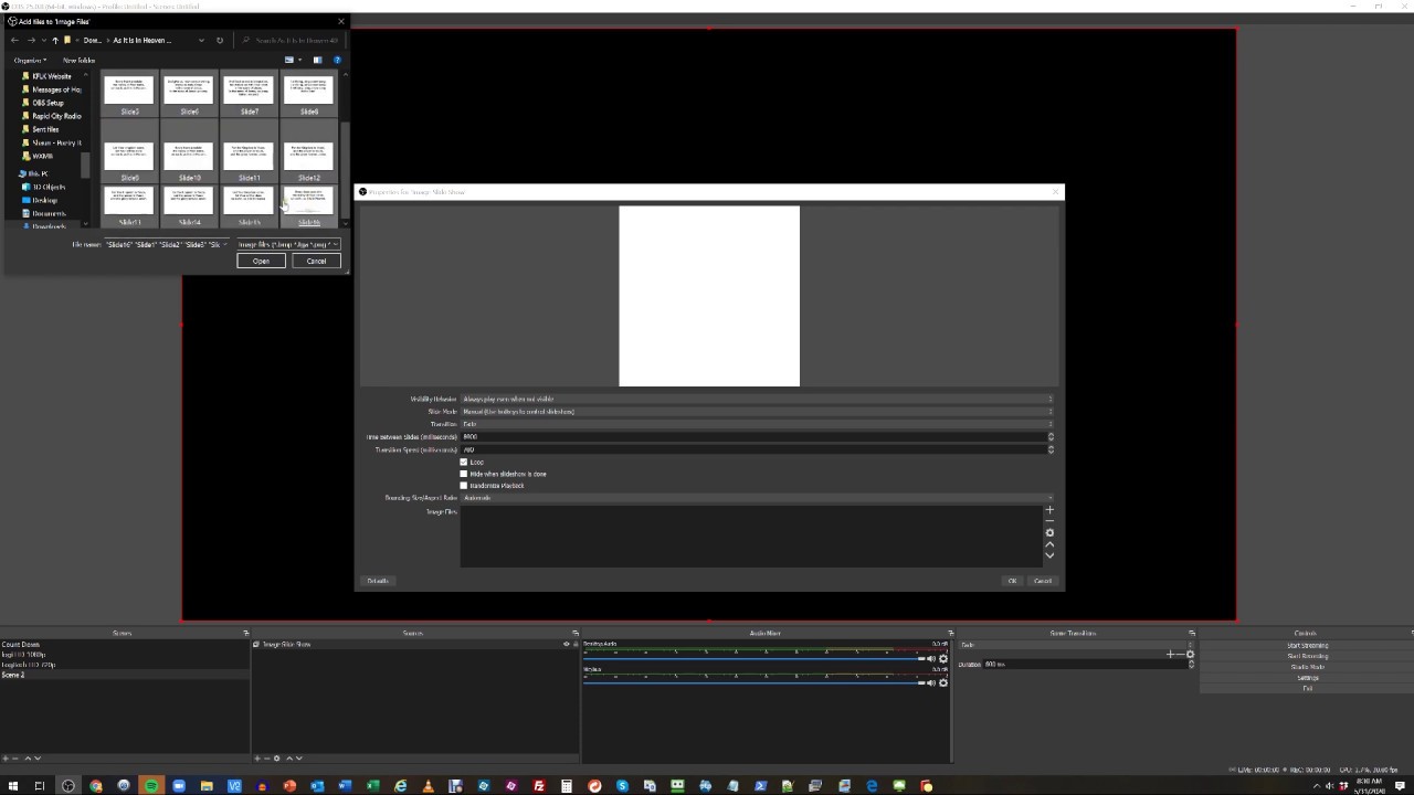 Import a Slideshow into OBS