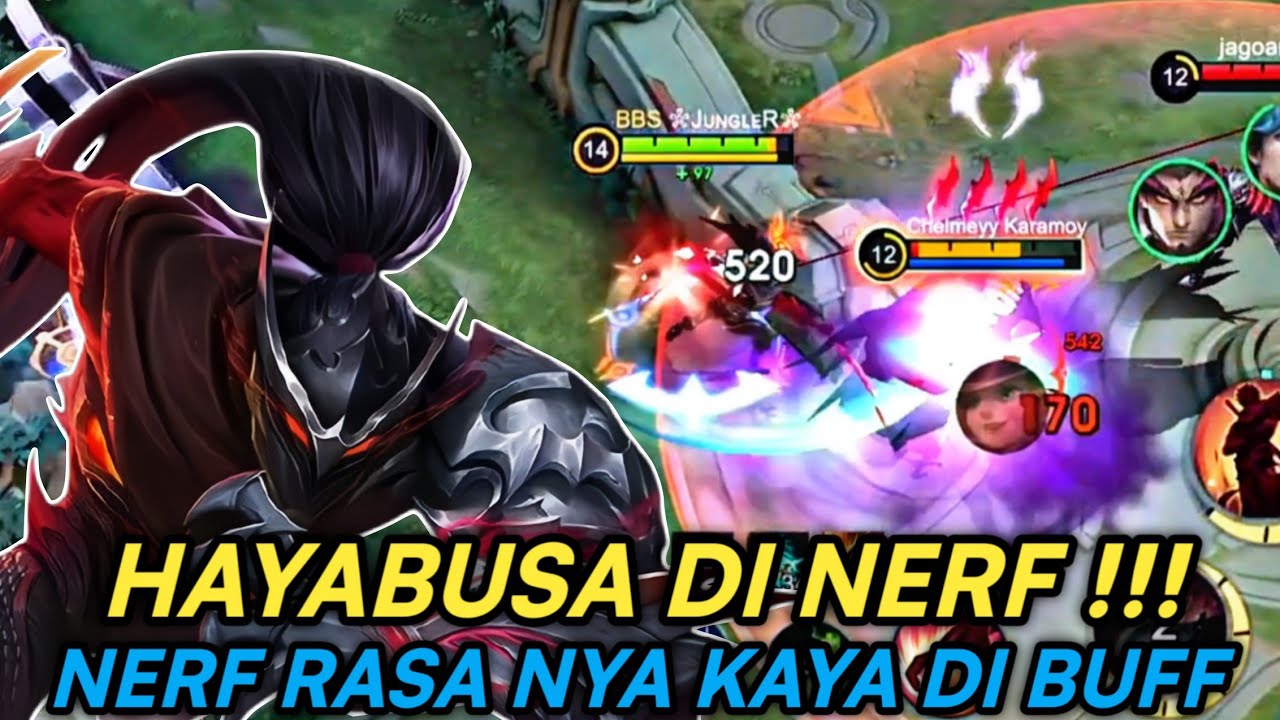 HAYABUSA DI NERF!!! MALAH MAKIN SAKIT !!!  | BUILD TOP GLOBAL HAYABUSA