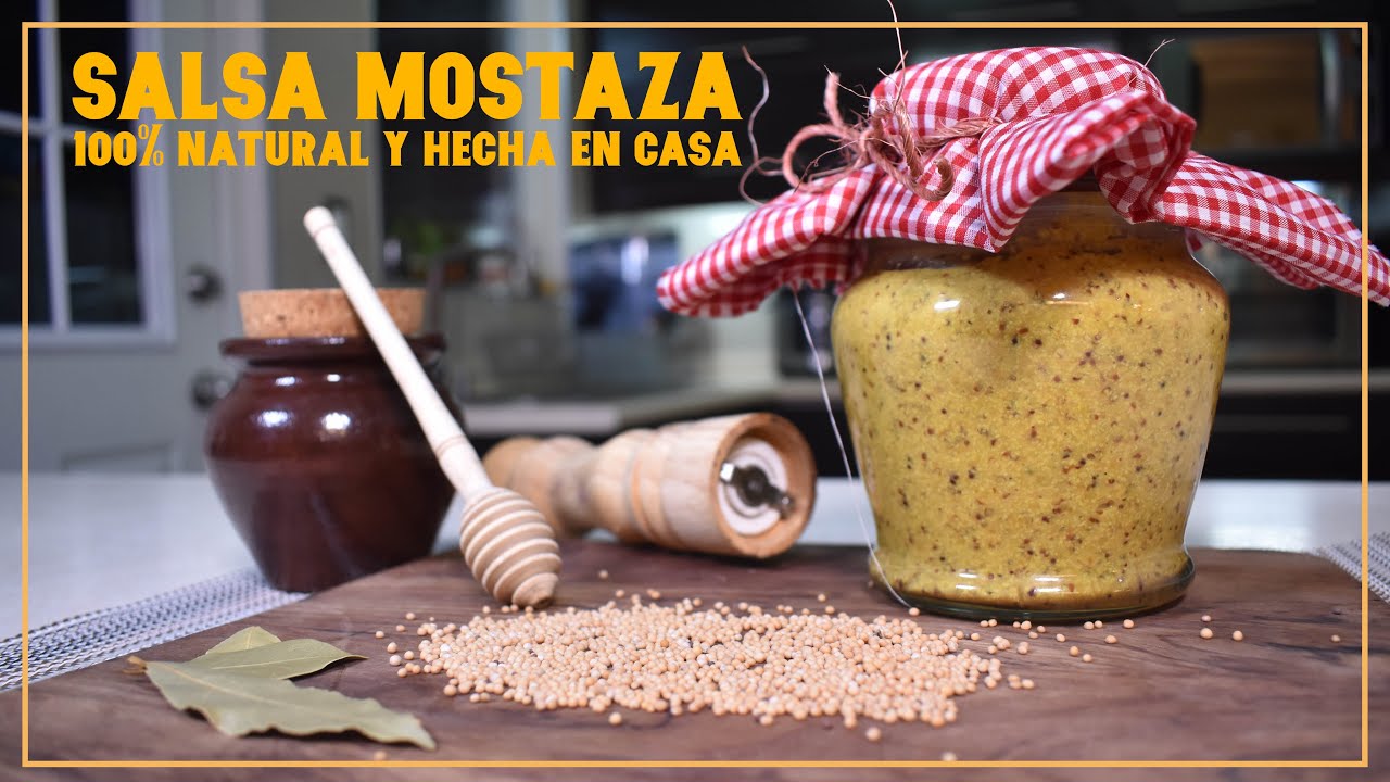 Como hacer MOSTAZA Casera, Sana y Natural. Explicada paso a paso.