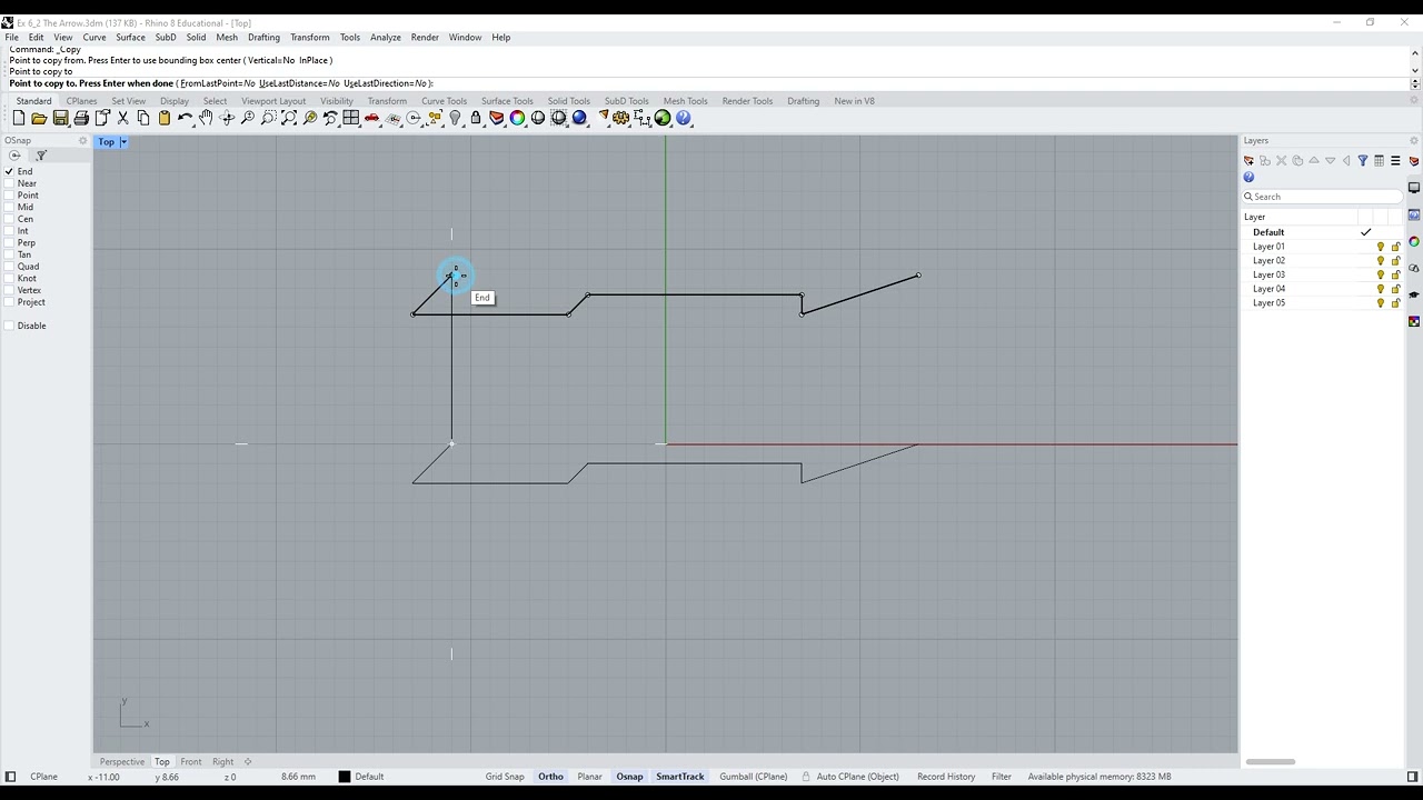 Rhino 3D - The Arrow
