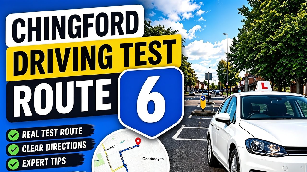 Chingford Driving Test Route | At 11.01am | A406 & Waterworks Roundabout | PASSED!