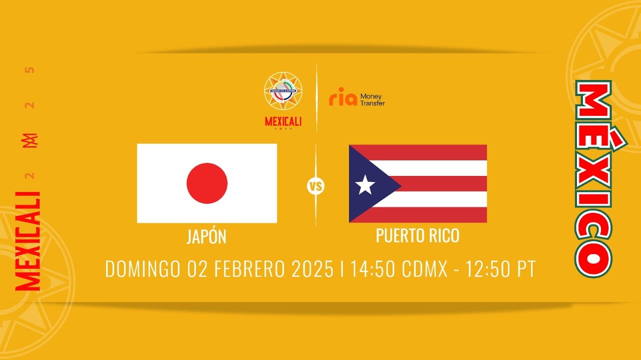 Japón vs Puerto Rico | 2 Febrero Serie del Caribe Mexicali 2025