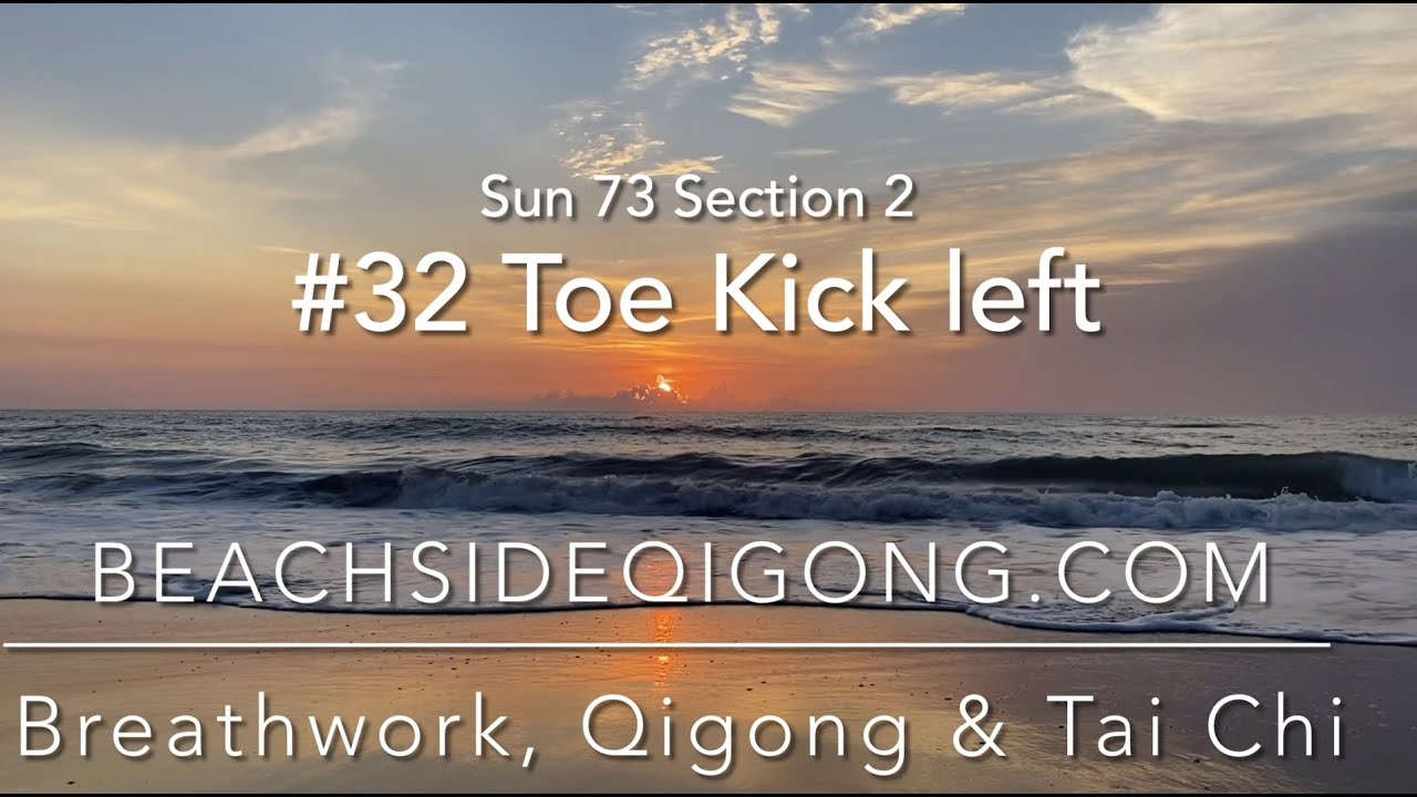 Sun 73 Tai Chi, Section 2 Move 32:  Toe Kick left