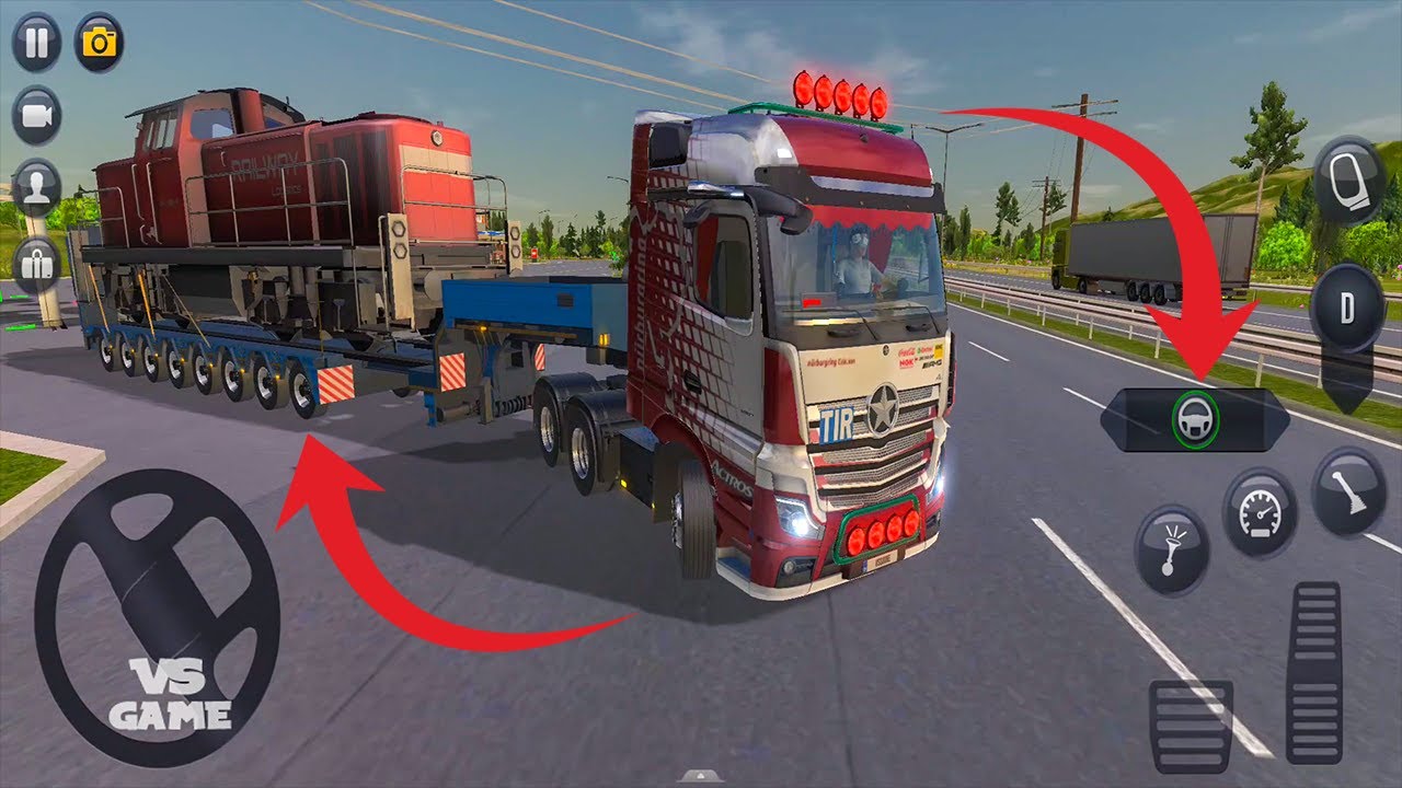 Trailer With Steering Option Test Driving - Truck Simulator Ultimate Gameplay