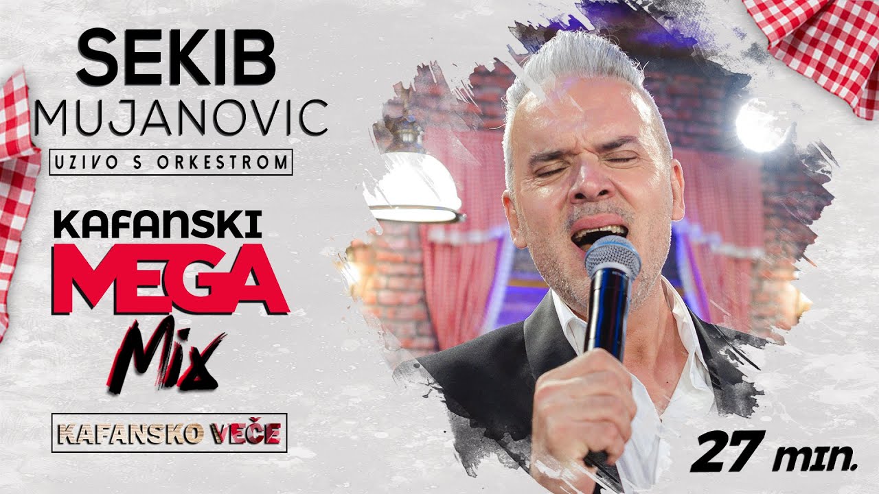 SEKIB MUJANOVIC - KAFANSKI MEGA MIX 27MIN | UZIVO UZ PRATNJU ORKESTRA 2022 | OTV VALENTINO