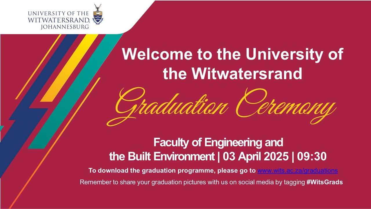 Graduation Ceremony - Faculty of Engineering and Built Environment