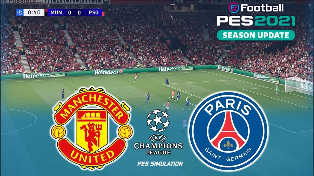 Manchester United v Paris Saint Germain | UEFA Champions League | Video Simulation Gameplay