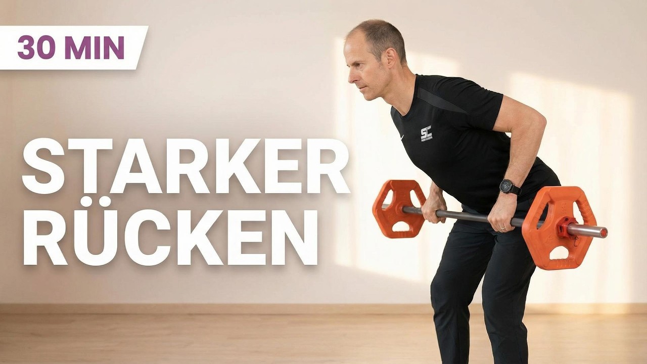 30 Min Langhantel Oberkörper Workout – starker Rücken statt Büroschultern