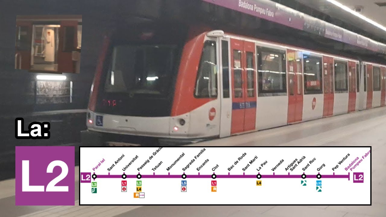 Recorriendo la L2 del Metro de Barcelona