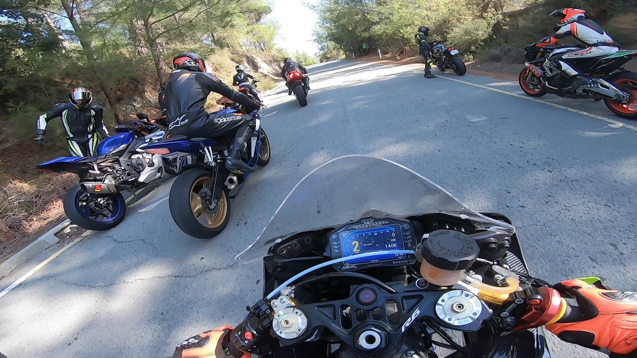 PunisheR On Board - Yamaha R6 Riding With Fast Riders !!! @StreetBikeRacers