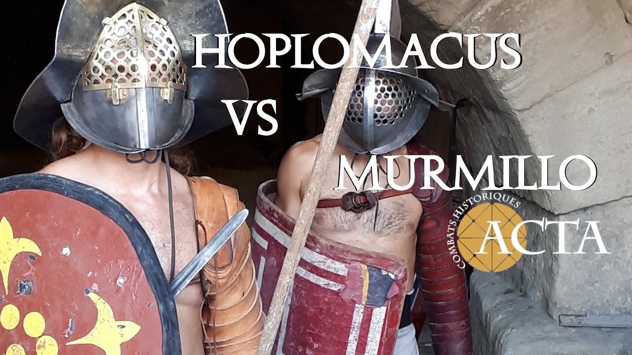 Hoplomachus VS Murmillo  - ACTA Gladiators - Arles, historical non-choregraphed realistic fight