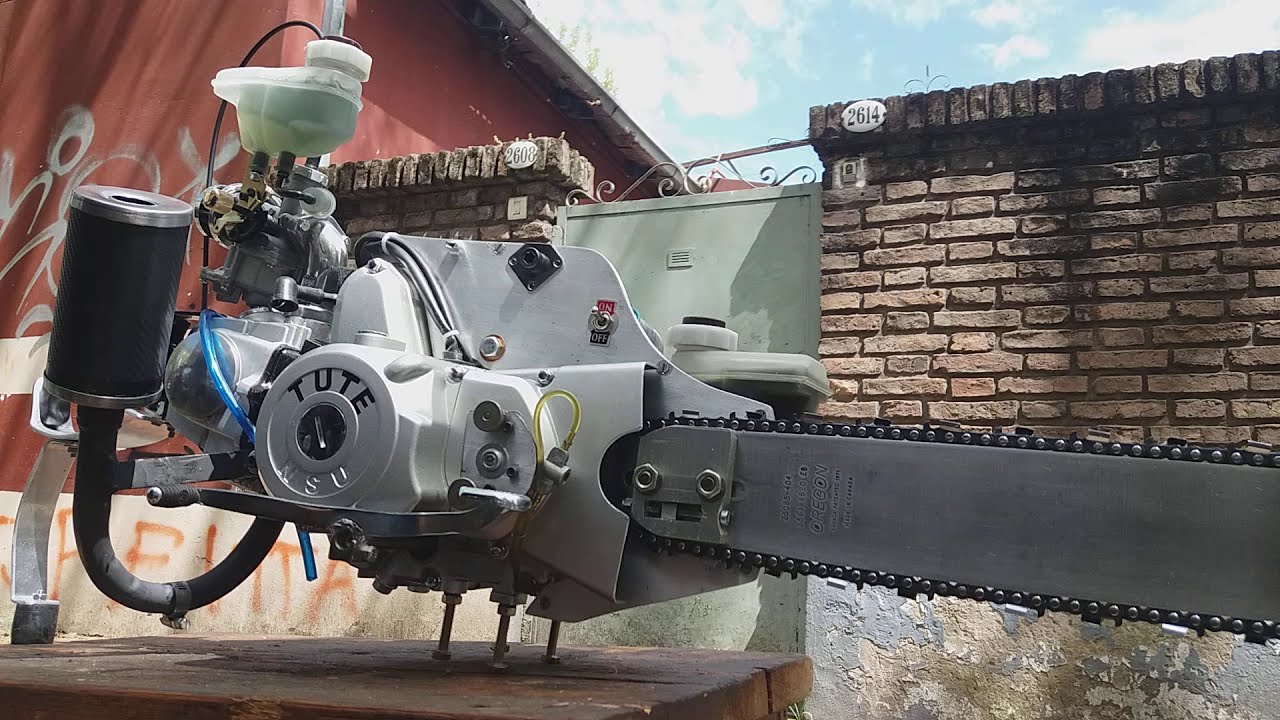 four stroke chainsaw .New big carburetor and intake. Better response