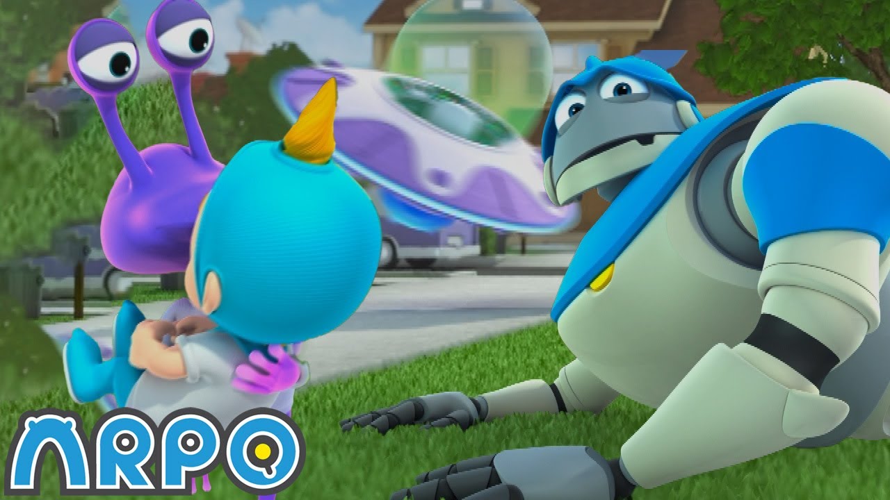ARPO Meets a Space Alien! 👽 Saving the Family from Outer Space | Kids TV Shows | Fun Anime