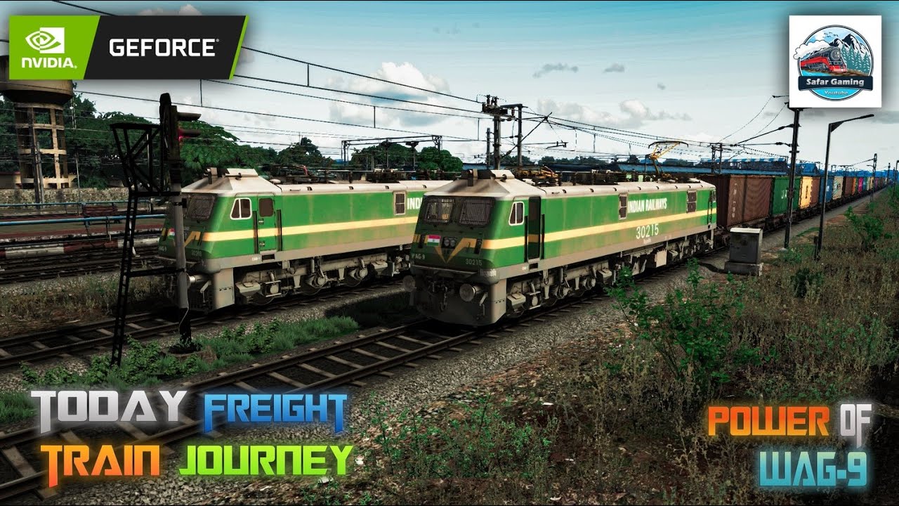 Today Drive Freight Train 4K Realistic Graphic Gameplay With Wag9 PowerFull #train