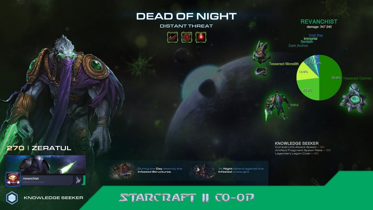 Distant Threat (Zeratul P2 Solo) - StarCraft II Co-op Mutation (Brutal)
