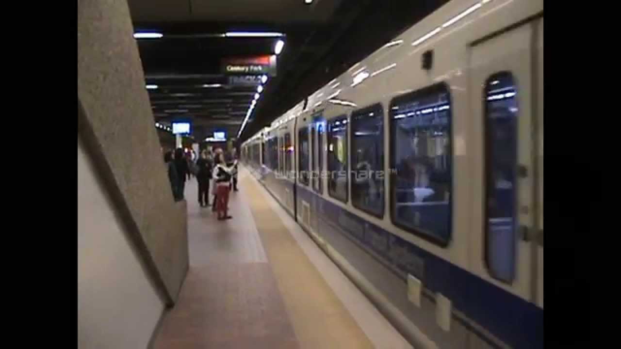 EDMONTON LRT. Trains at Churchill Station. Sept. 2013