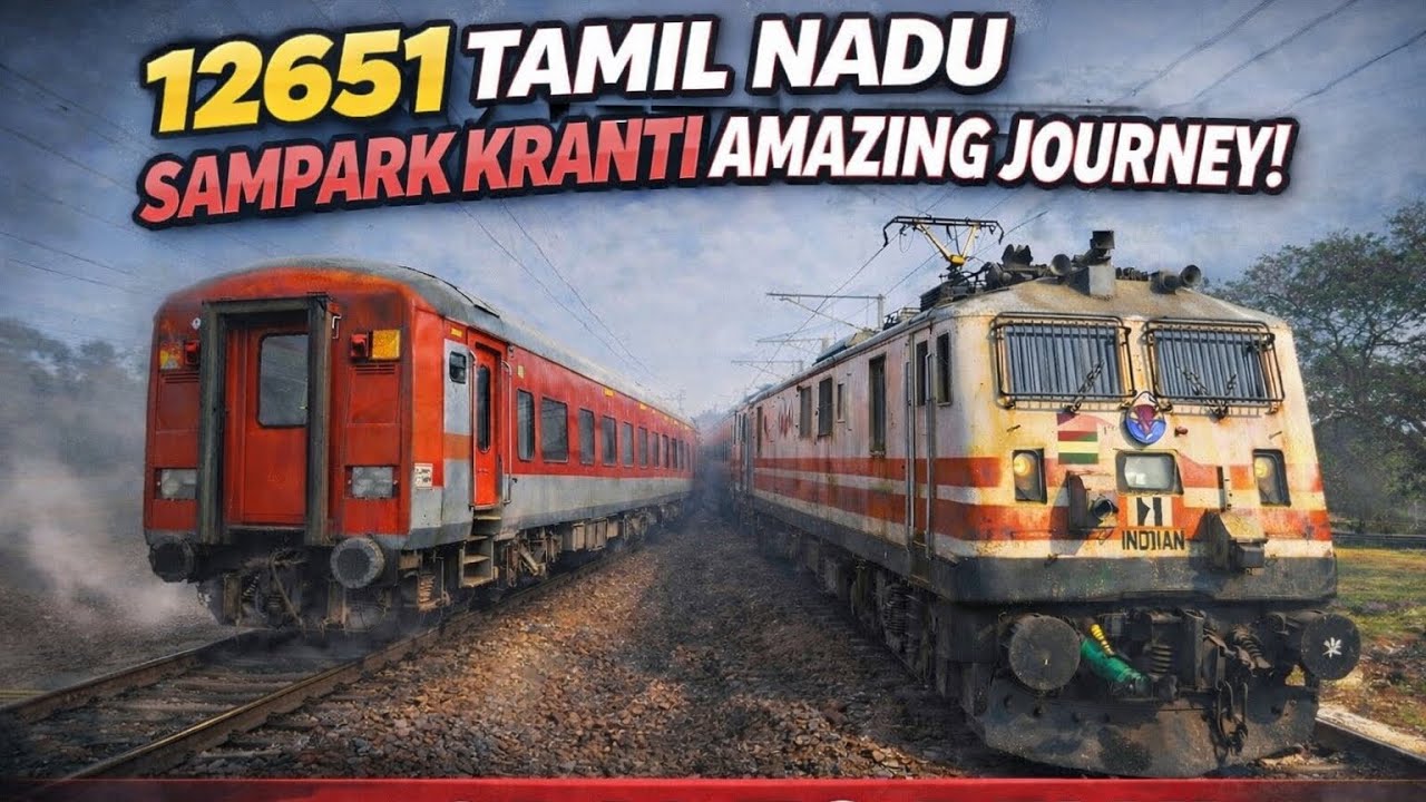 Journey In 12651 Tamil Nadu Sampark Kranti Express 🚆 | Bhopal to Delhi | 