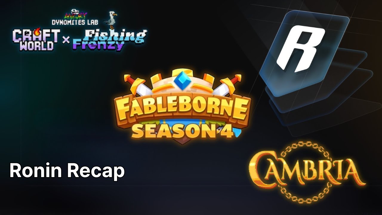 All the latest crypto gaming news this week covered in the Ronin Recap 12.02.25