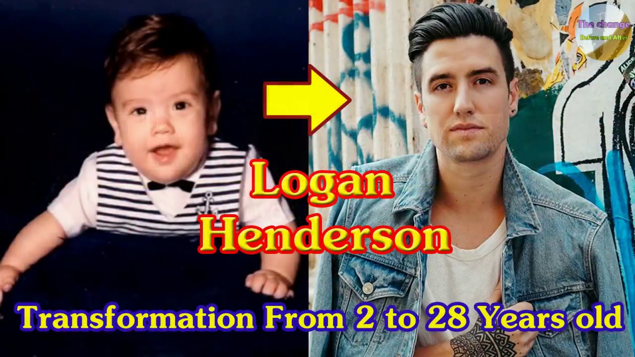 Logan Henderson transformation from 2 to 28 years old