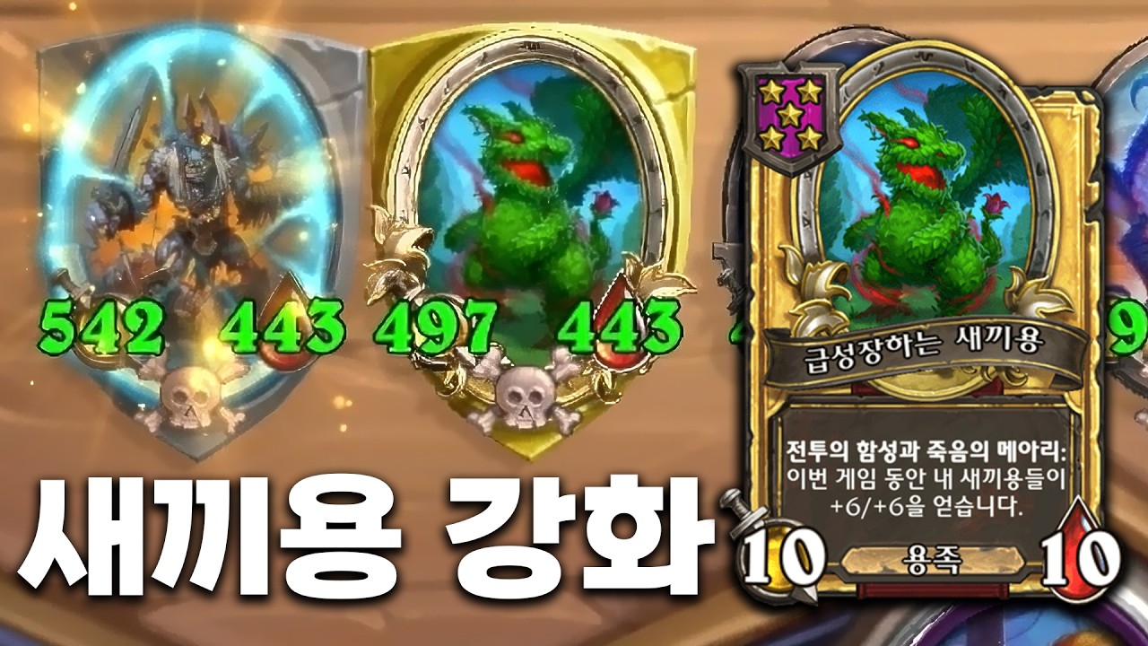 [시즌12 솔로]짱쌘 드래곤 - 덕드래곤 하스스톤 전장