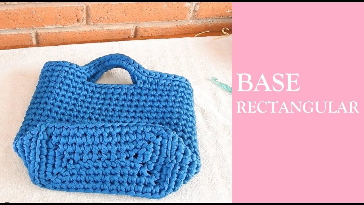Base rectangular/ bolsa en trapillo / Diseño propio / The Honey chic