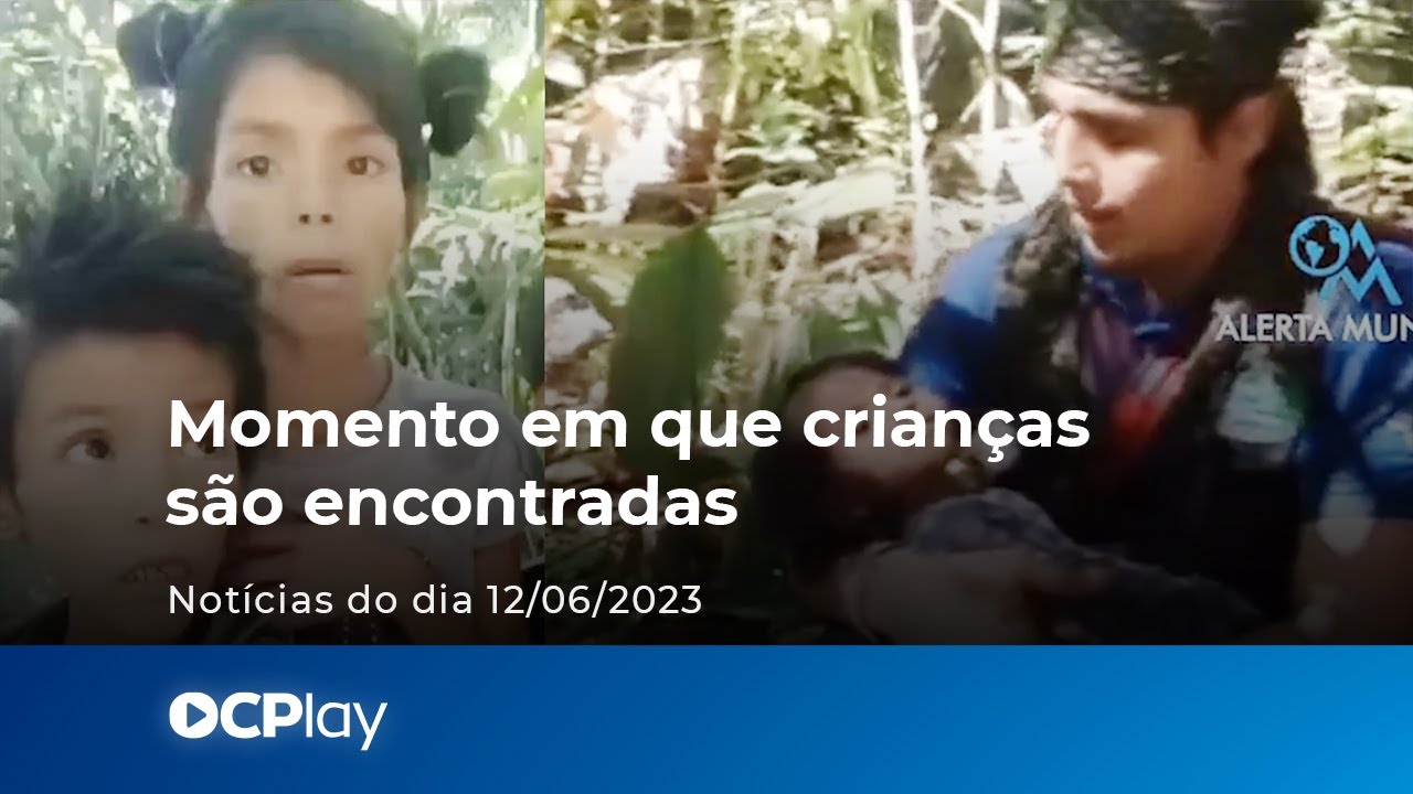 Momento em que crianças perdidas são encontradas