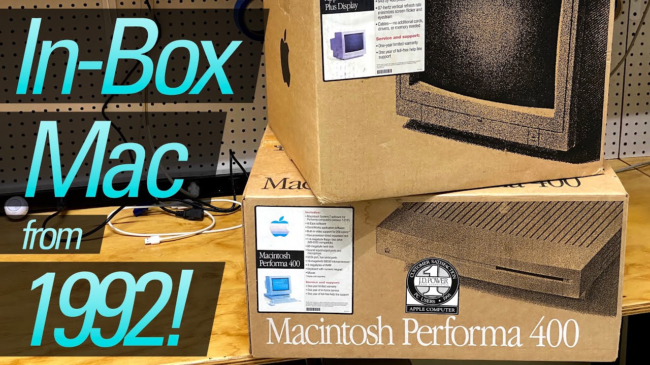 Проверяем Mac Performa 400 в комплекте!