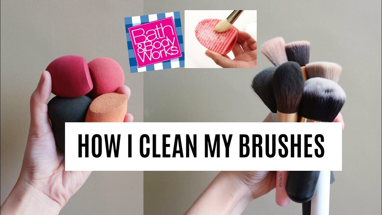 HOW I CLEAN MY MAKEUP BRUSHES