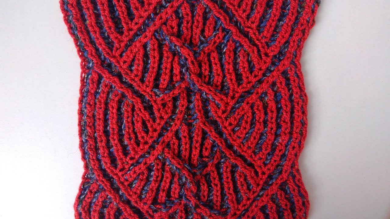 Brioche knitting *Center cable* knitting patterns