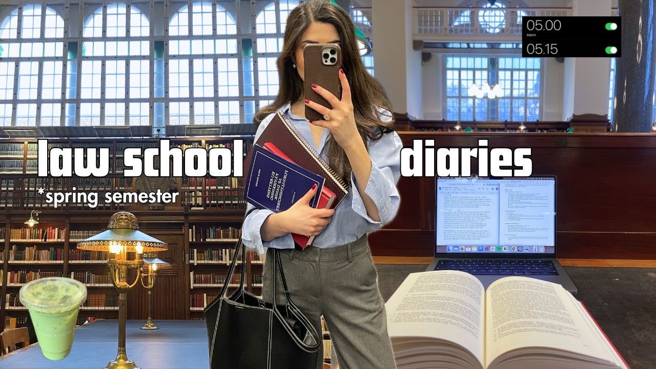 preparing for a new semester of law school 📔 5am morning routine, productive days, studying, the gym