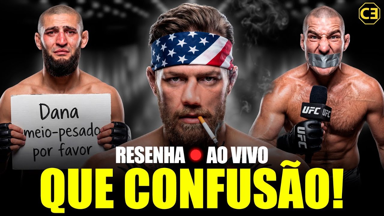 MCGREGOR COMPLETAMENTE PERDIDO, CHIMAEV X STRICKLAND NO UFC E MAIS (RESENHA DO ENCARADA)