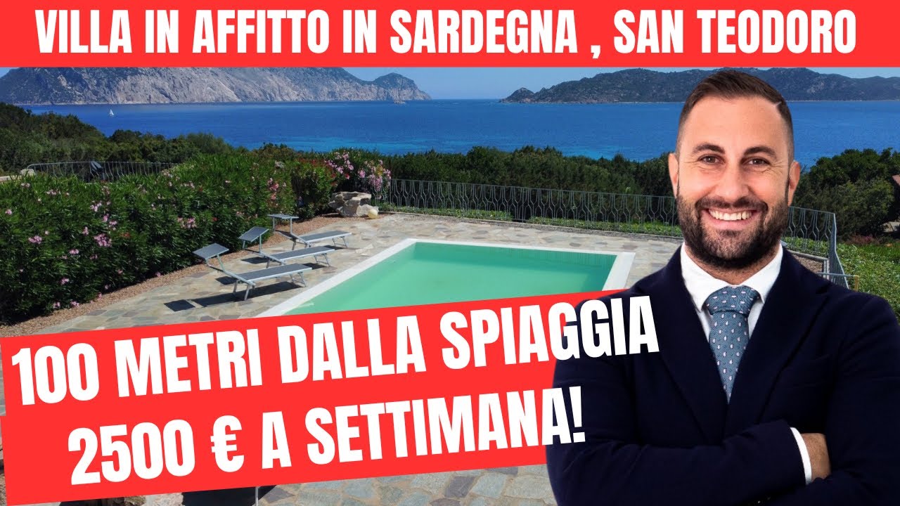 Villa in affitto a San Teodoro! A 100 metri dalla spiaggia! 🏖️