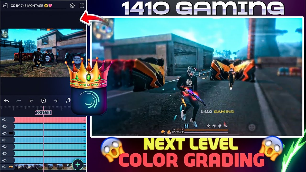 1410 GAMING Colour Grading Tutorial in Alight Motion || Instagram Viral Reels Editing