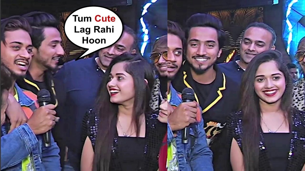 Faisu Can't Take Eyes Off Girlfriend Jannat Zubair At Badnaam Song Launch