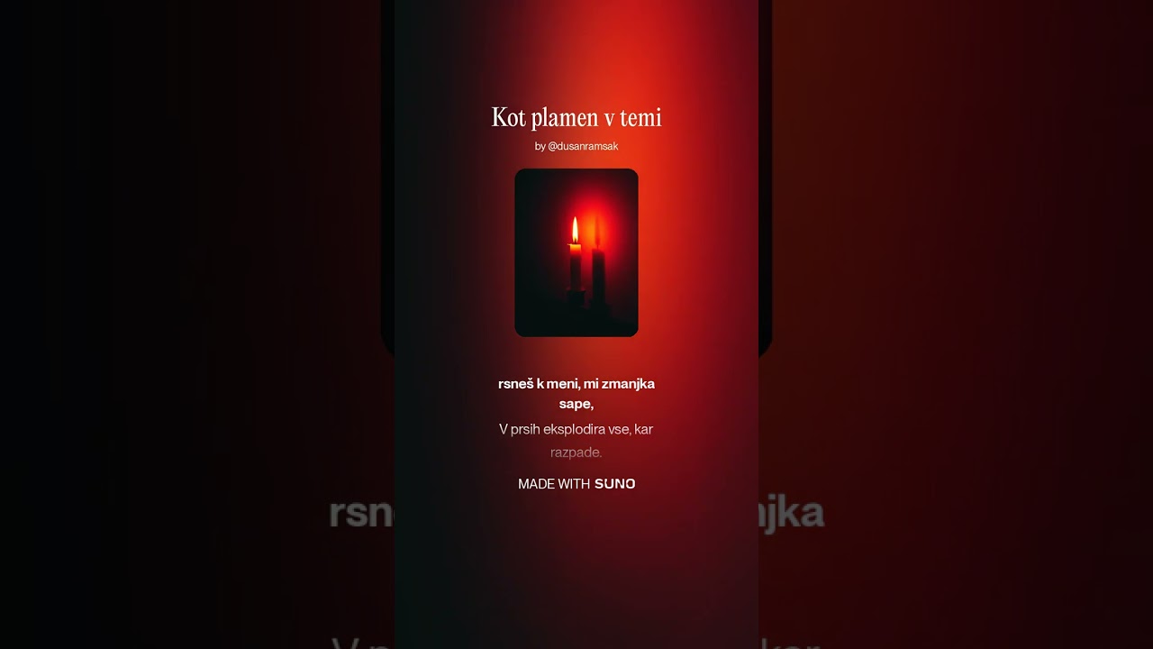 Kot plamen v temi