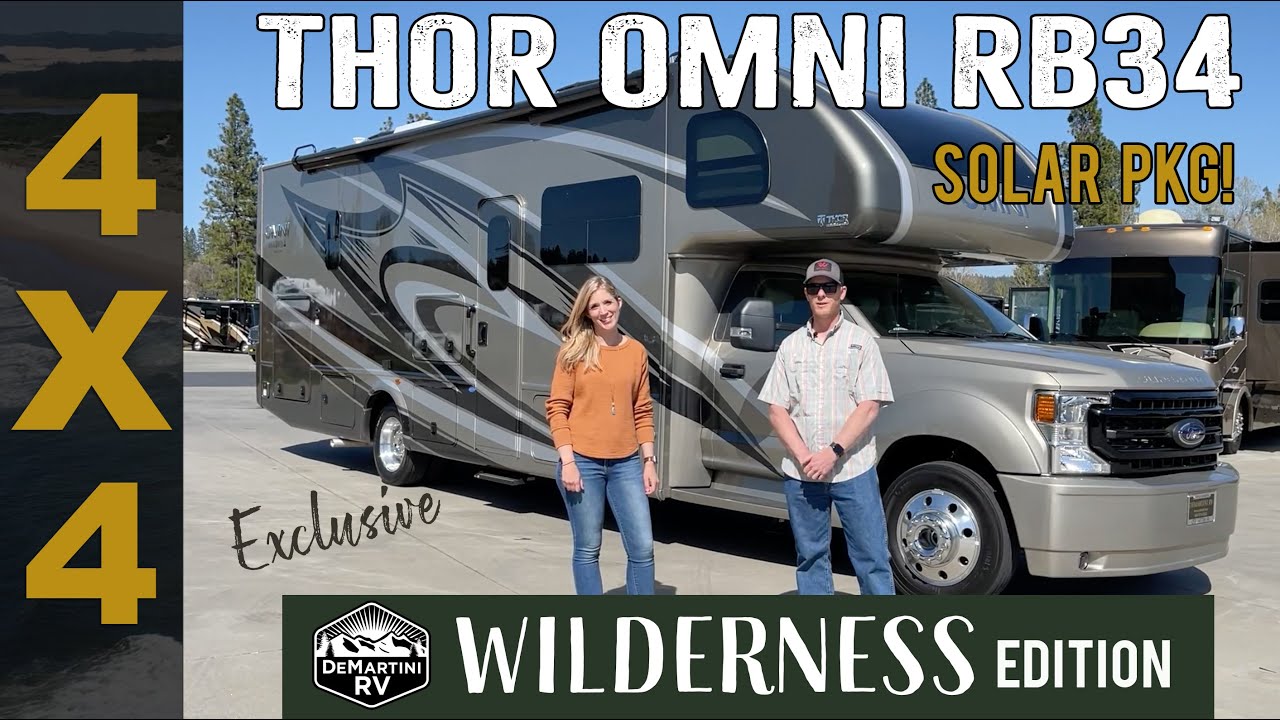Thor Omni 4x4 Super C RV - Wilderness Edition - Exclusive Off Grid Solar System by DeMartini RV