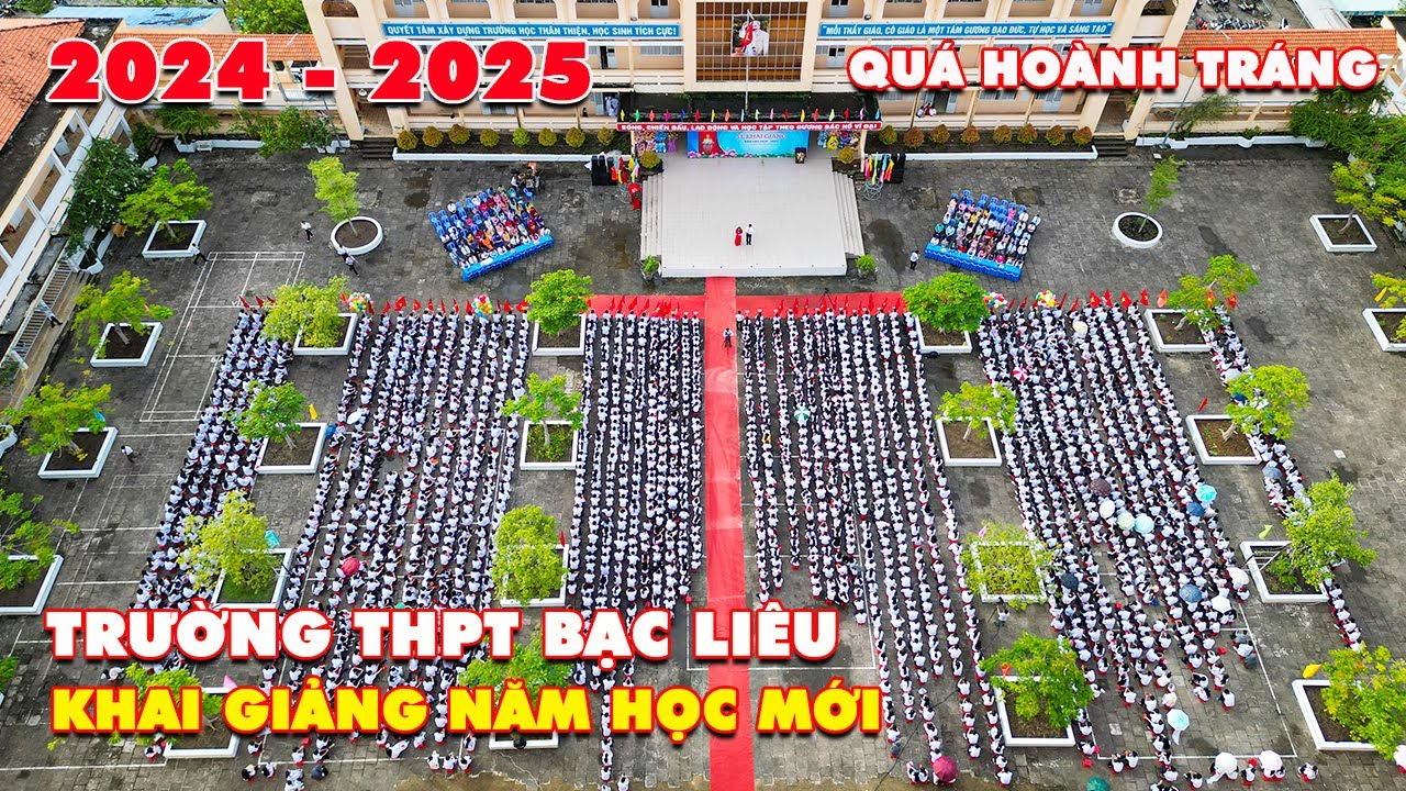 Toàn cảnh  Lễ Khai Giảng năm học 2024-2025 trường THPT Bạc Liêu