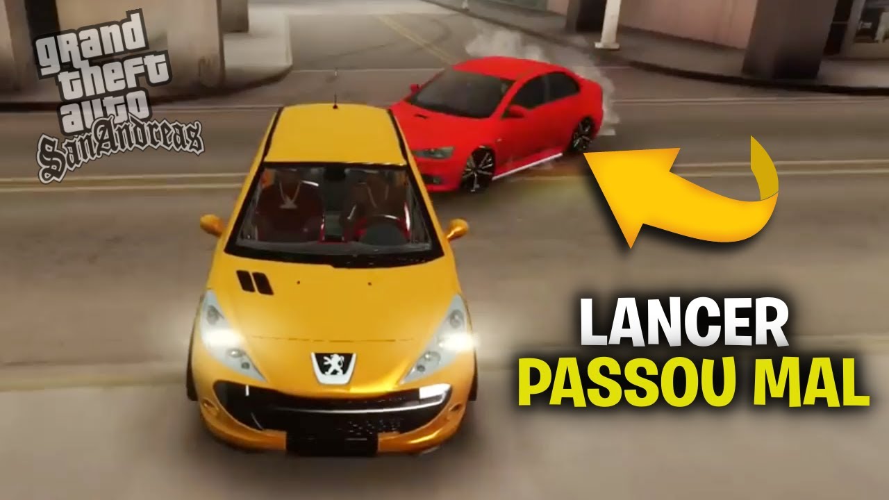 O DIA QUE UM PEGEOUT ACABOU COM UM LANCER NA FUGA...
