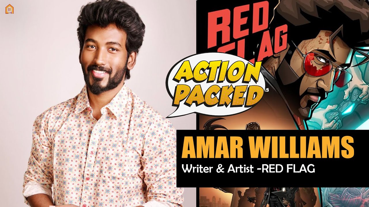 AMAR WILLIAMS | Writer & Artist | RED FLAG | Indian Graphic Novel |  @indiepresss