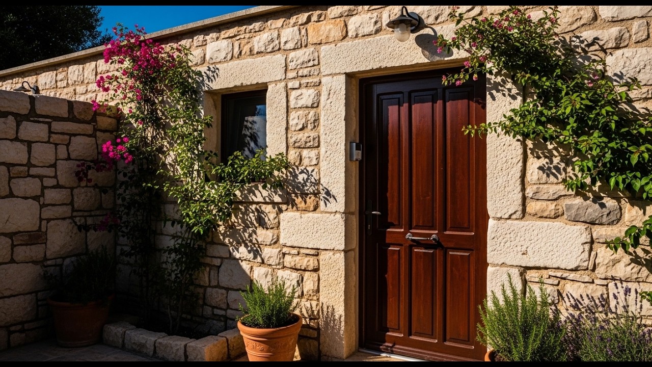 Warm Mediterranean Tiny Houses with Natural Stone and Wood