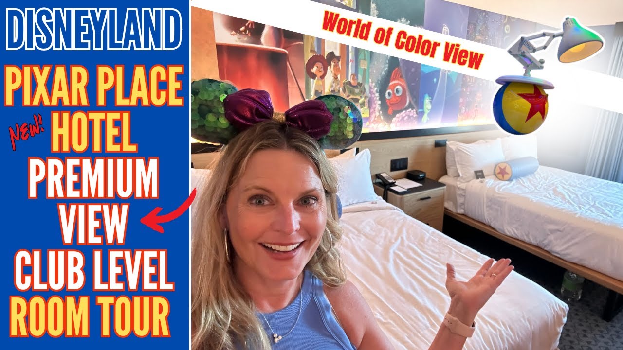 NEW Pixar Place Hotel PREMIUM VIEW CLUB LEVEL Room Tour #1334 | Disneyland | Concierge | Review TIPS