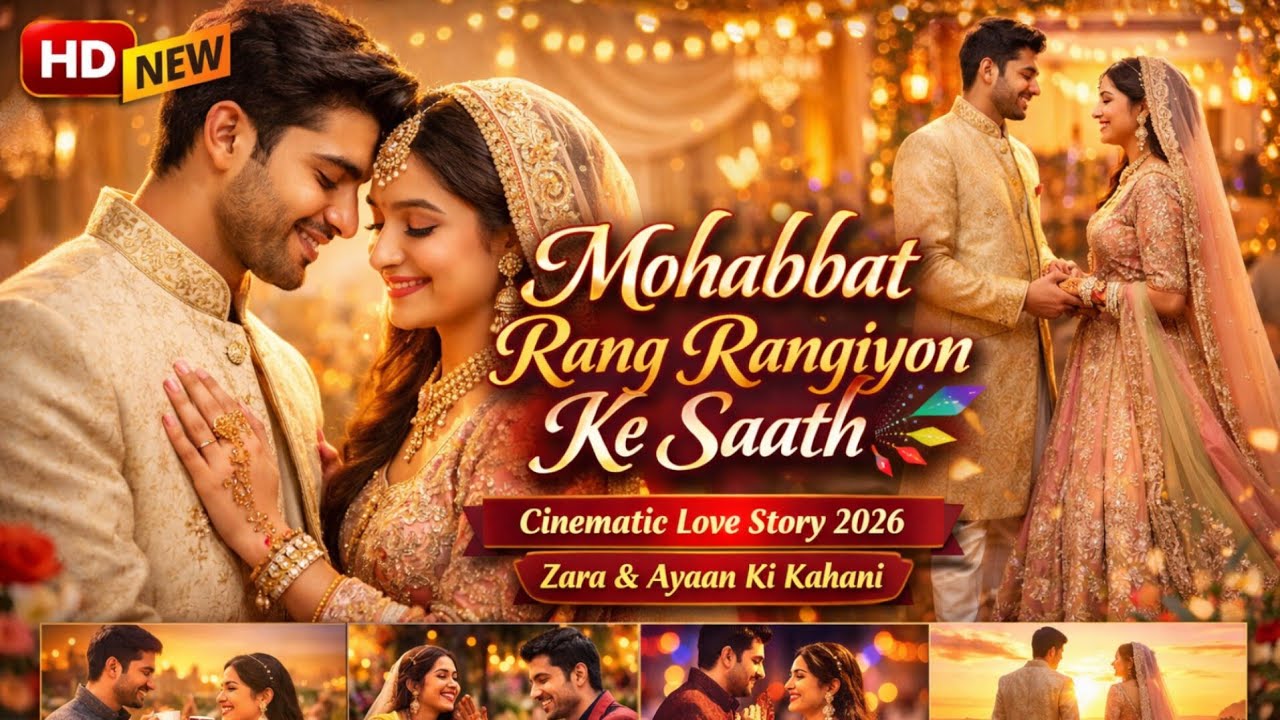 Mohabbat Rang Rangiyon Ke Saath | Cinematic Love Story 2026 | Zara & Ayaan Ki Kahani