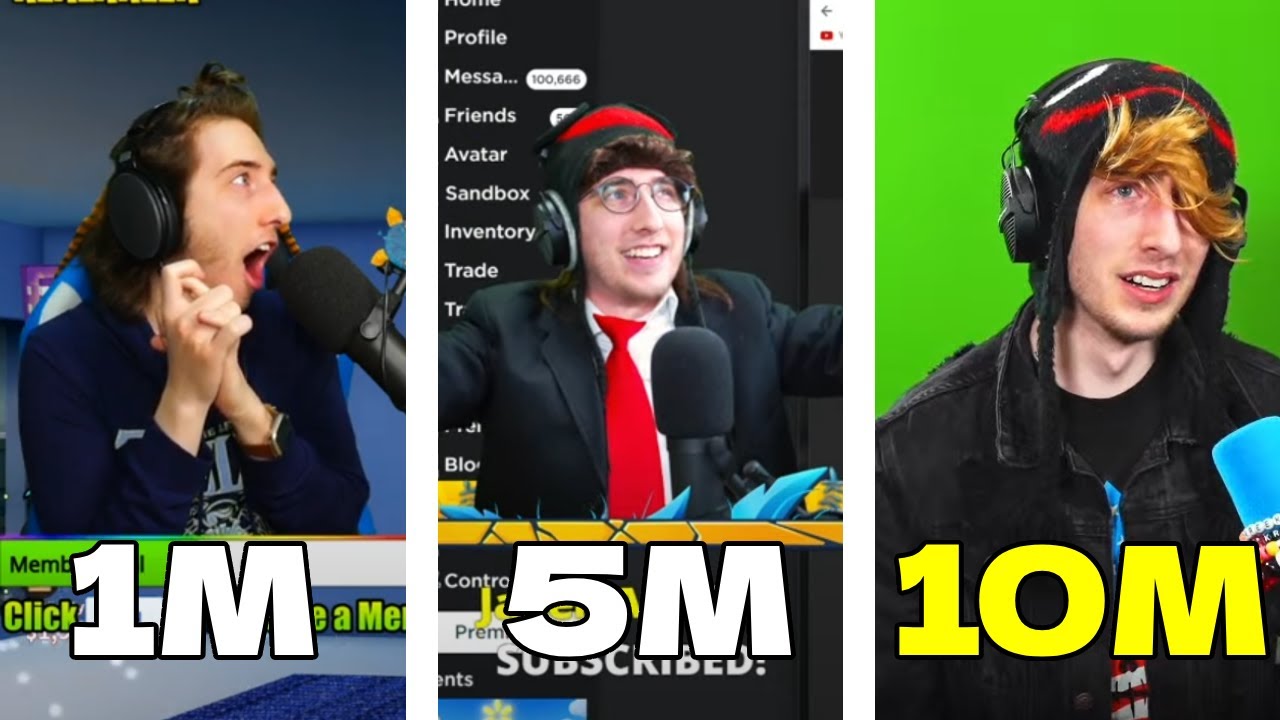 @KreekCraft Hitting 1M - 10M SUBSCRIBERS | KREEKCRAFT
