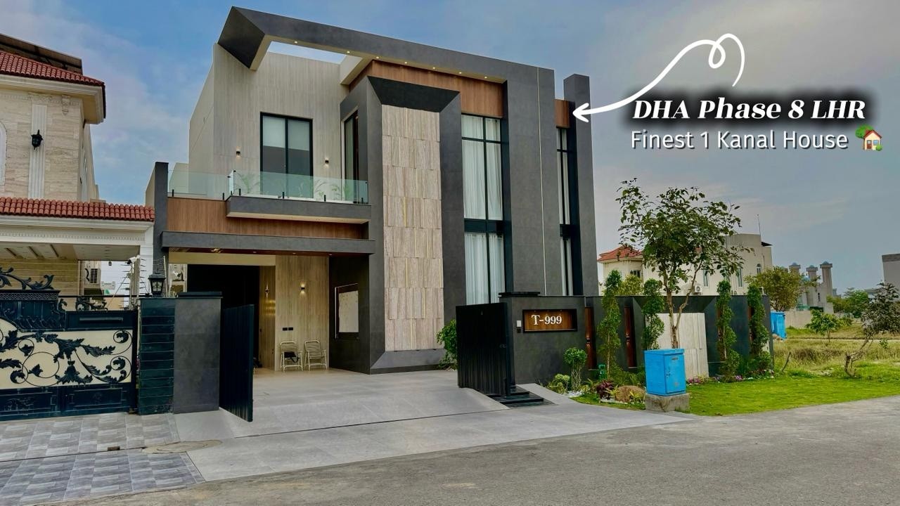 Продается ультрасовременный дизайнерский дом площадью 1 канадский канал в районе DHA Phase 8, Лах...